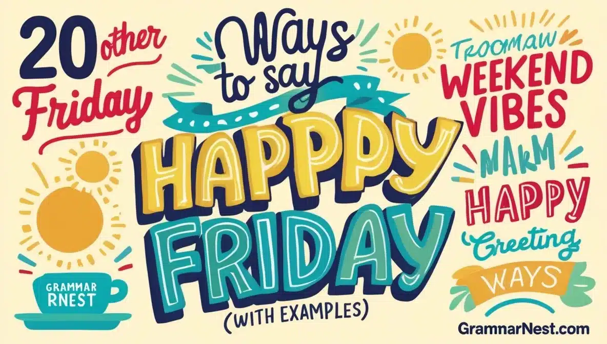 20 other ways to say Happy friday