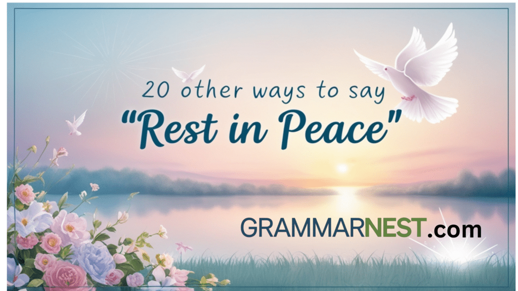 Other ways to say rest in peace