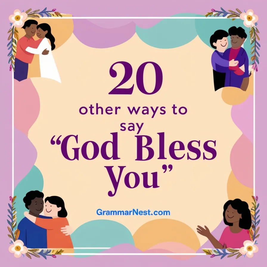 alternate ways to say GOD bless you