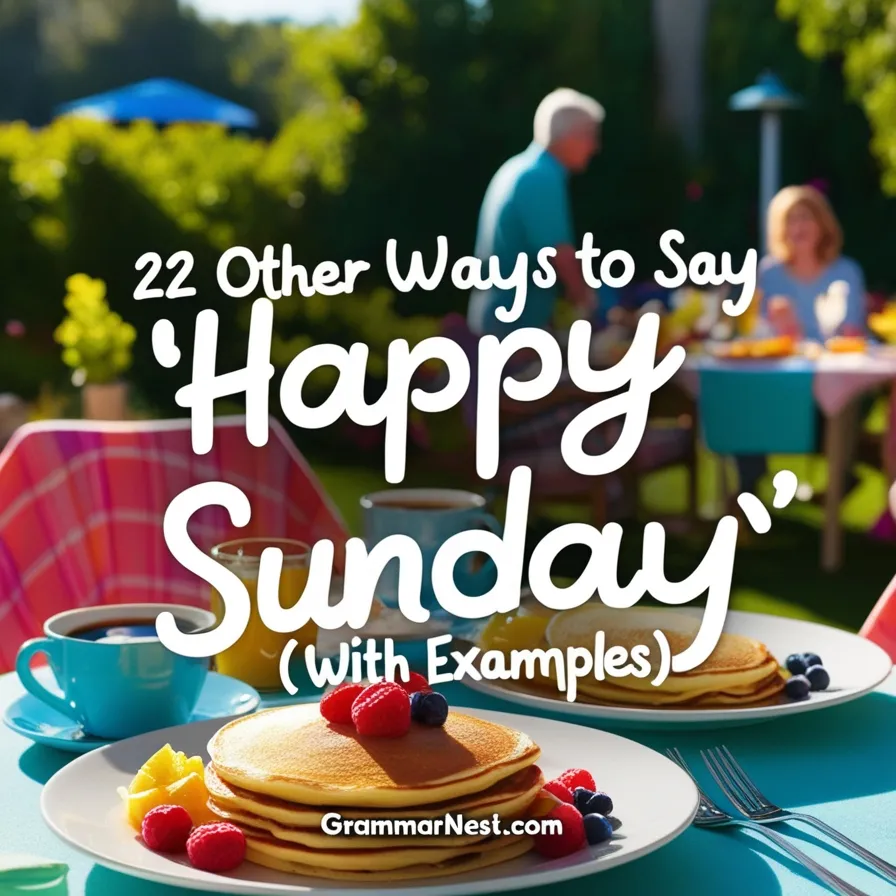 other ways to say happy sunday