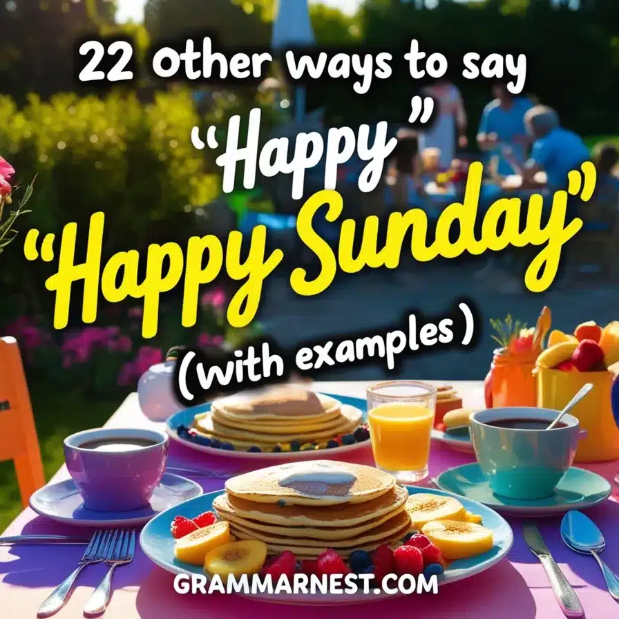 ways to say happy sunday