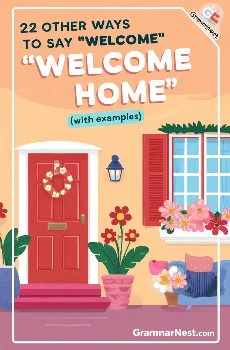 ways to say welcome home